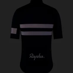 Rapha Brevet Fietsshirt met Korte Mouwen Heren - zwart/zwart