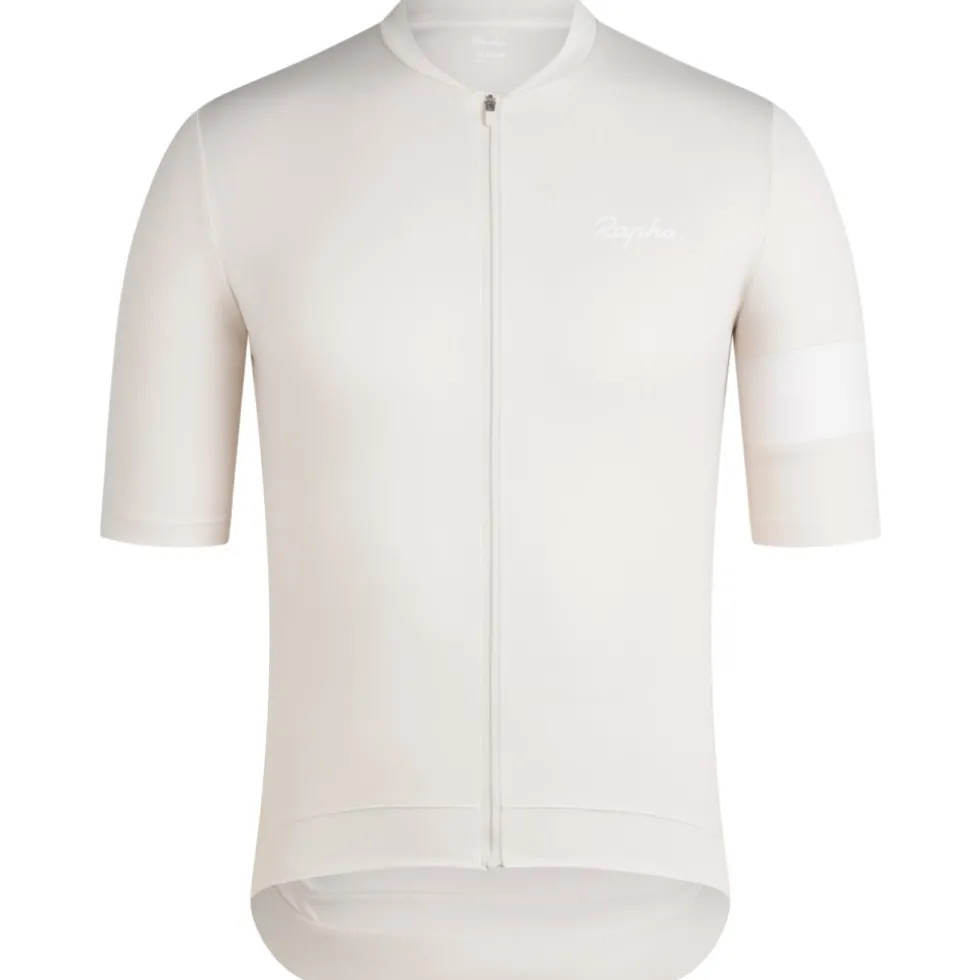Rapha Core Fietsshirt met Korte Mouwen Heren - off-white/white