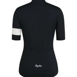 Rapha Core Lightweight Fietsshirt met Korte Mouwen Dames - zwart/wit