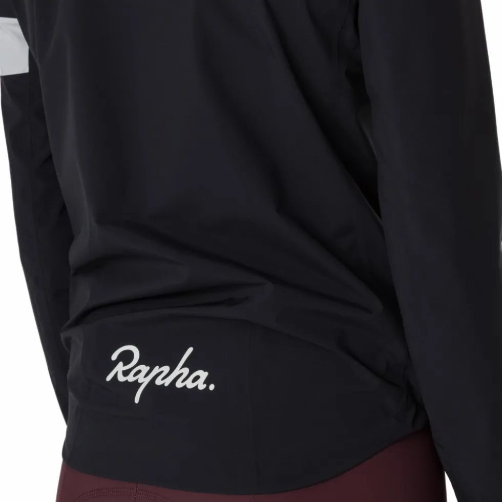 Rapha Core Regenjas III Dames - zwart/wit