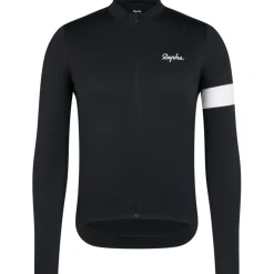 Rapha Core Thermal Fietsshirt met Lange Mouwen Heren - zwart/wit