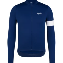 Rapha Core Thermal Fietsshirt met Lange Mouwen Heren - navy/white