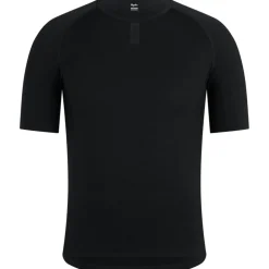 Rapha Merino Hemd met Korte Mouwen Heren - zwart/zwart