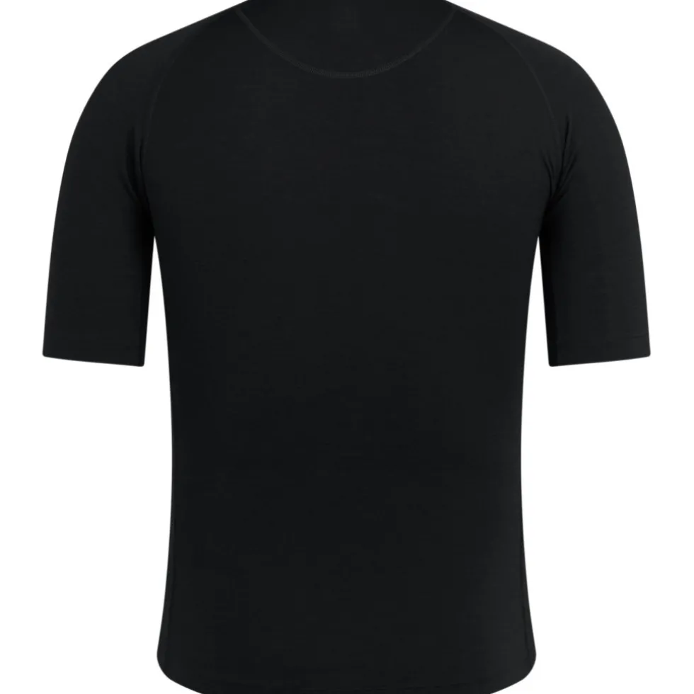 Rapha Merino Hemd met Korte Mouwen Heren - zwart/zwart