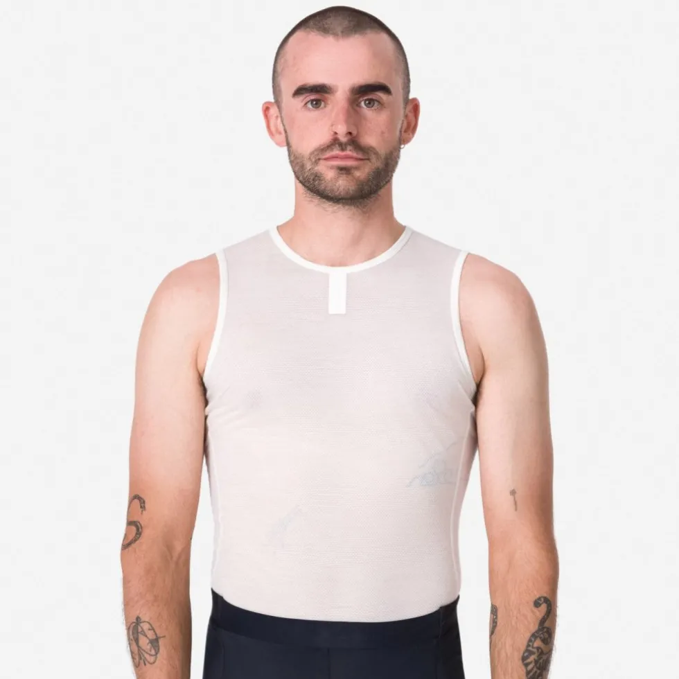 Rapha Merino Lightweight Hemd zonder Mouwen Heren - cream/white
