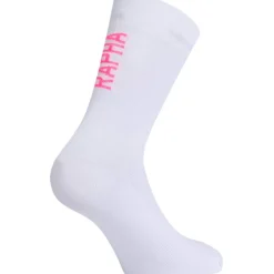 Rapha Pro Team II Sokken - white/hi-vis pink