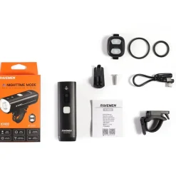 Ravemen K1400 Fietslamp Vooraan - Zwart