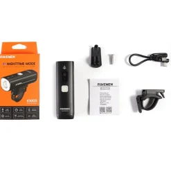 Voorlampen|Verlichting < Ravemen K1000 Fietslamp Vooraan - Zwart