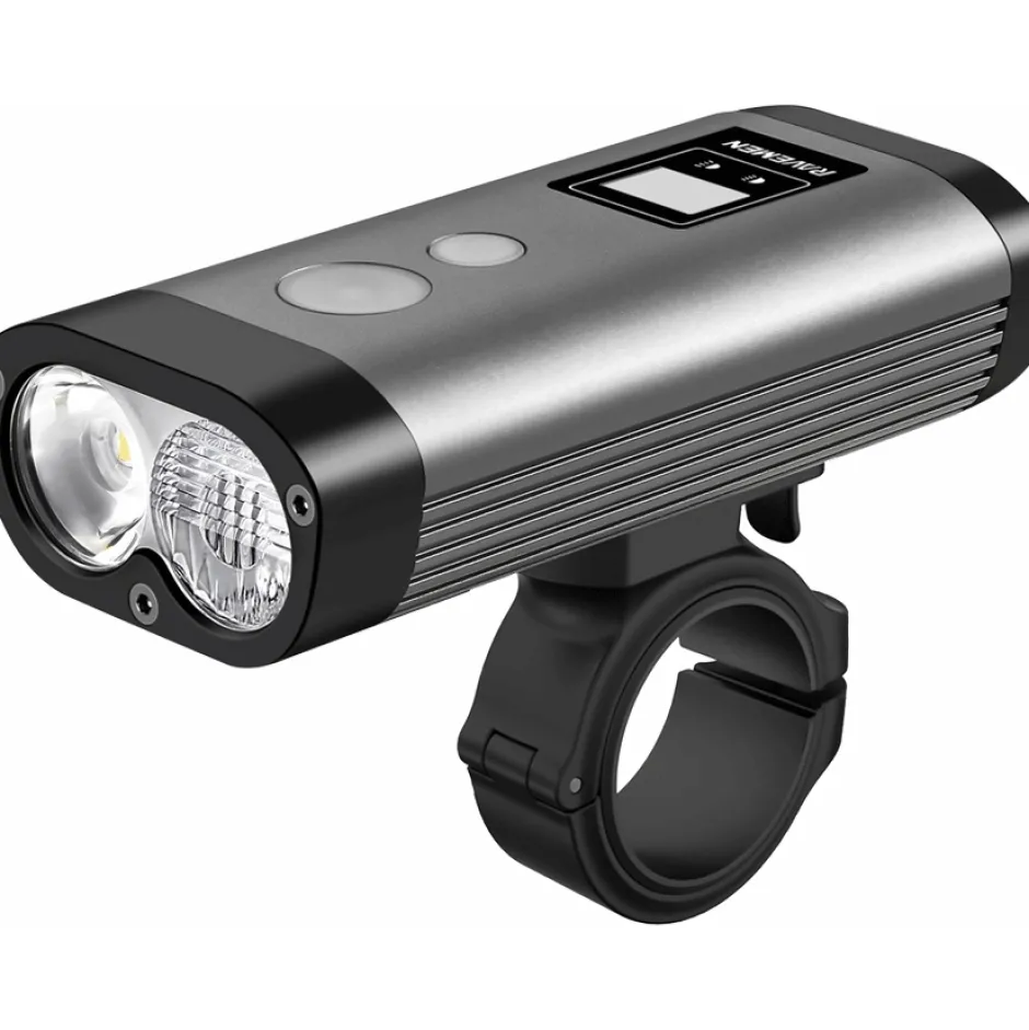 Voorlampen|Verlichting < Ravemen PR1400 Fietslamp Vooraan - Grijs