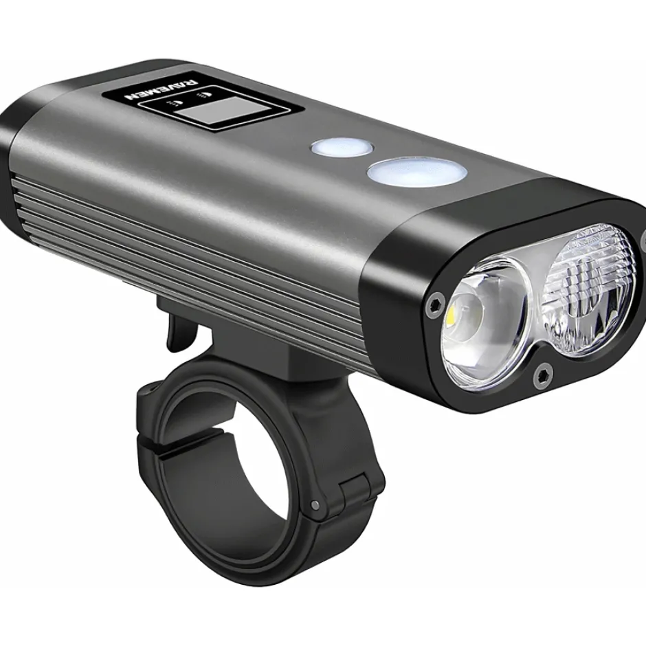 Voorlampen|Verlichting < Ravemen PR1400 Fietslamp Vooraan - Grijs