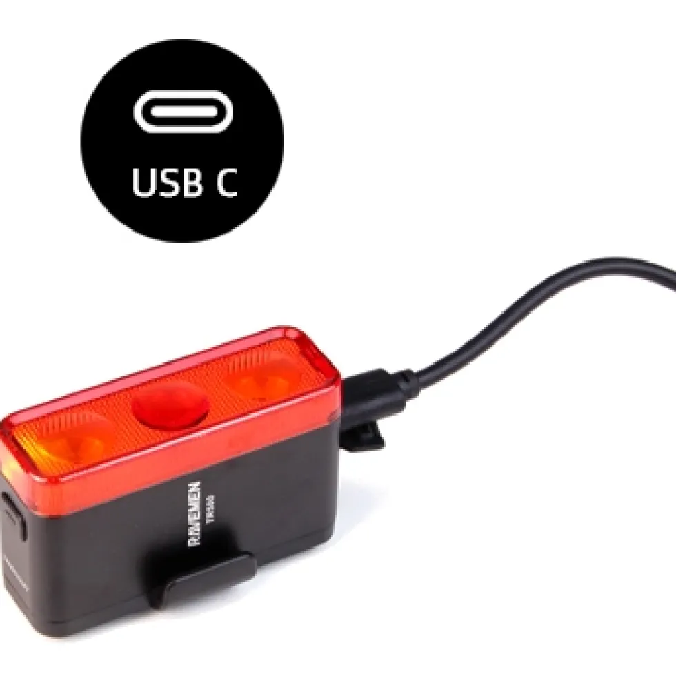 Ravemen TR350 Fietslamp Achteraan - Zwart