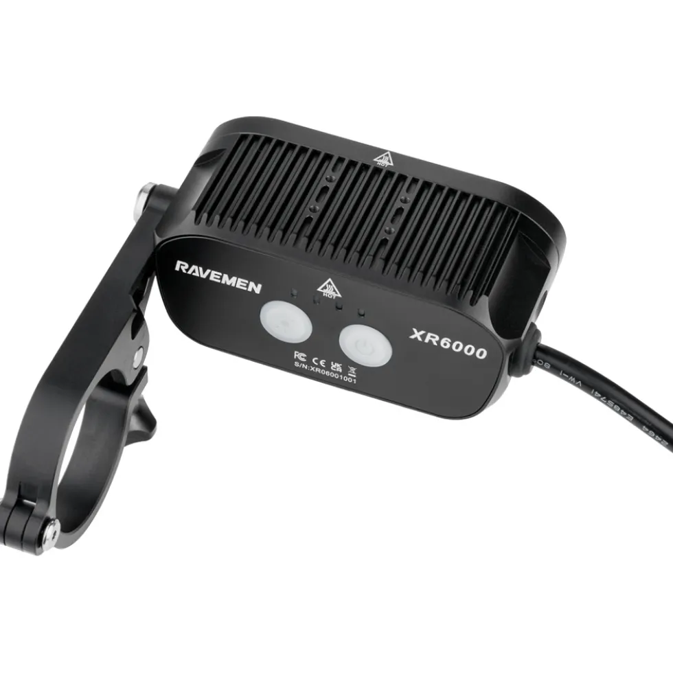 Ravemen XR6000 Fietslamp Vooraan - Zwart