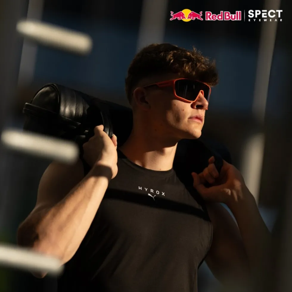 Red Bull SPECT Eyewear DAFT Zonnebril - 014 dark grey | smoke with red mirror