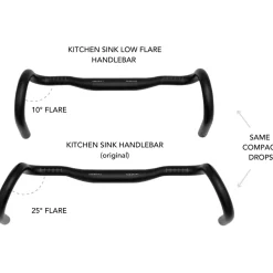 Redshift Kitchen Sink Low Flare Loop Stuur - 31.8 | Gravel - 20mm Rise - 10° Flare