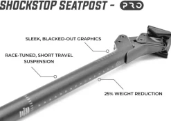 Redshift ShockStop Pro Race Verende Zadelpen - Ø 27.2mm | 350mm