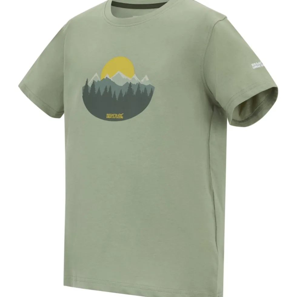 Regatta Bosley T-Shirt Kinderen - Light Sage ZYW