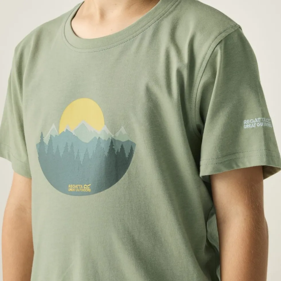 Regatta Bosley T-Shirt Kinderen - Light Sage ZYW