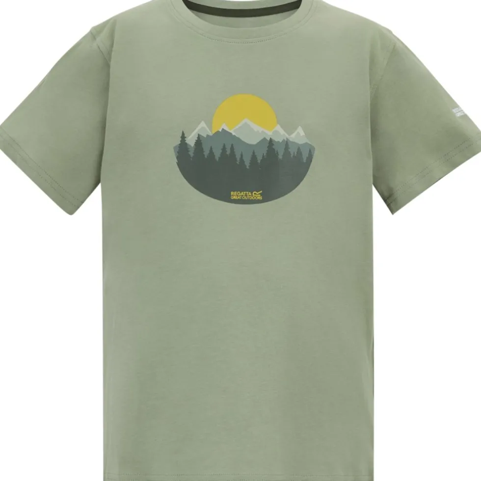 Regatta Bosley T-Shirt Kinderen - Light Sage ZYW