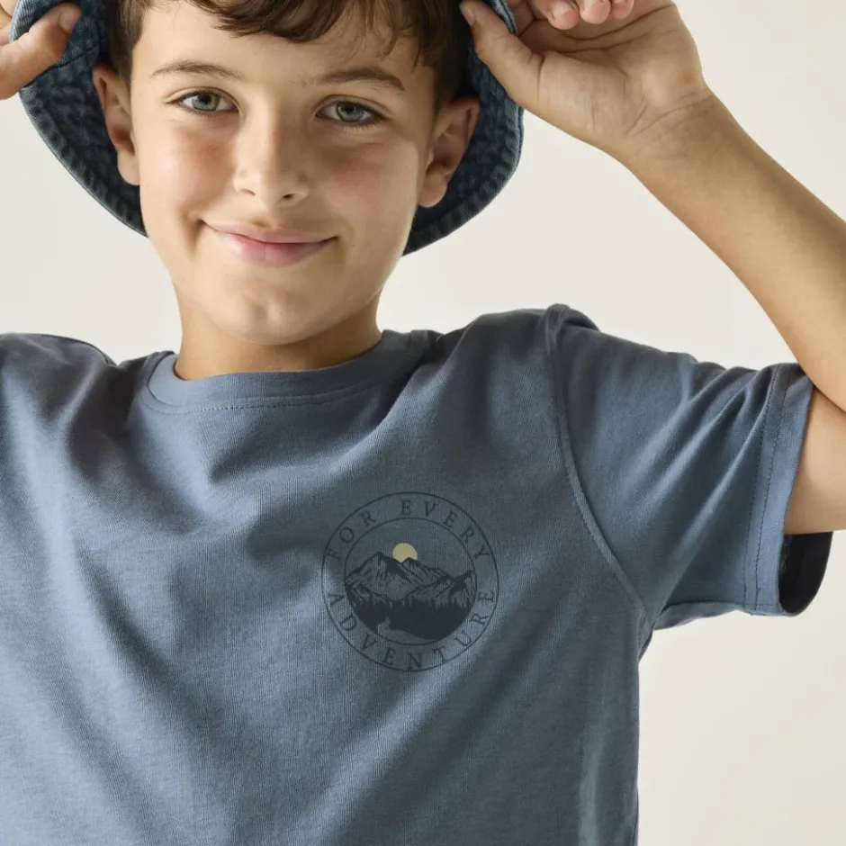 Shirts & Midlayers|T-Shirts & Tops < Regatta Bosley T-Shirt Kinderen - China Blue ZZ8