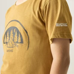 Shirts & Midlayers|T-Shirts & Tops < Regatta Bosley T-Shirt Kinderen - Wood Brown ZIQ