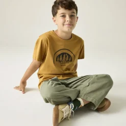 Shirts & Midlayers|T-Shirts & Tops < Regatta Bosley T-Shirt Kinderen - Wood Brown ZIQ