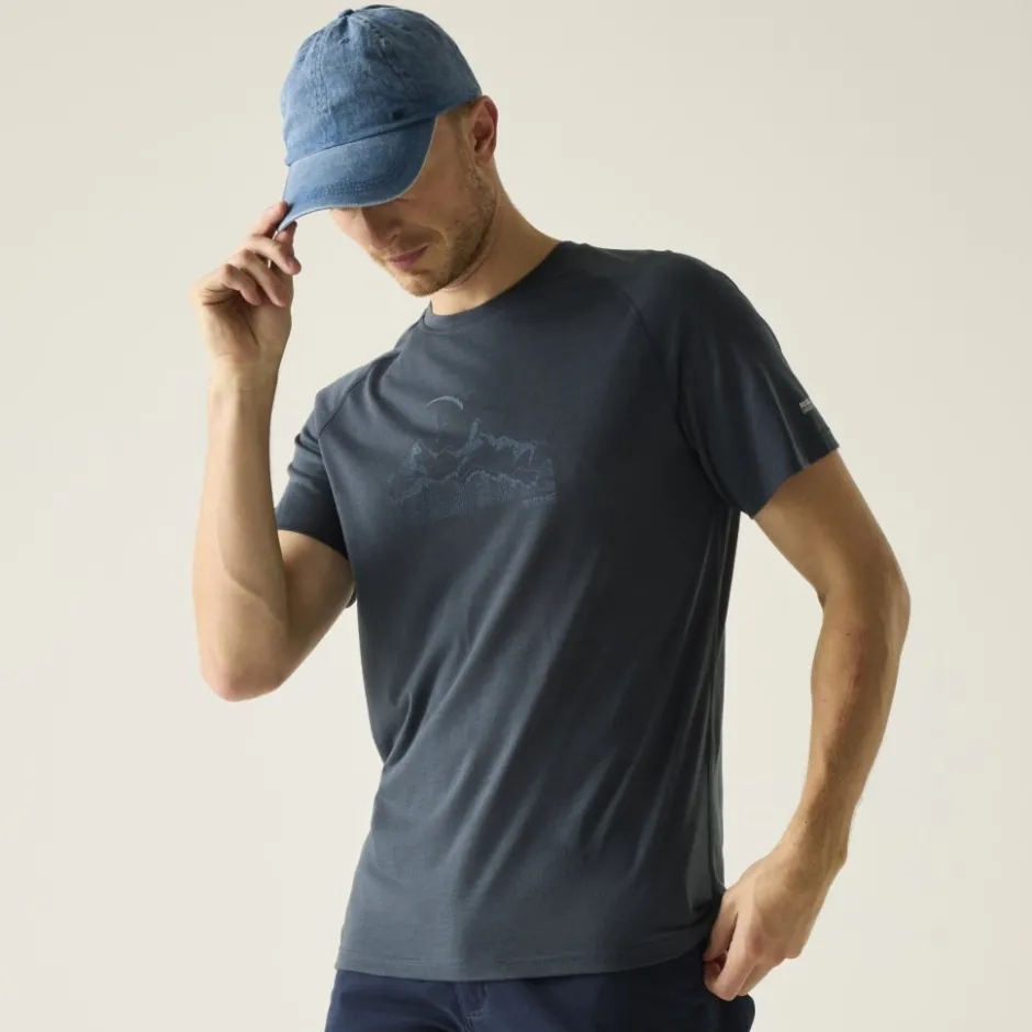 T-Shirts & Tops < Regatta Ecade T-hirt Heren - Night ky ZRK