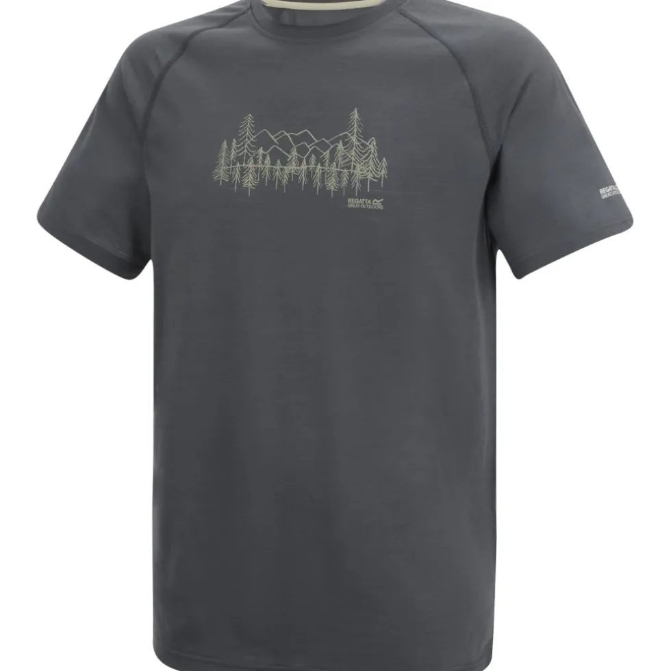 Regatta Escade T-Shirt Heren - Dark Storm EN9