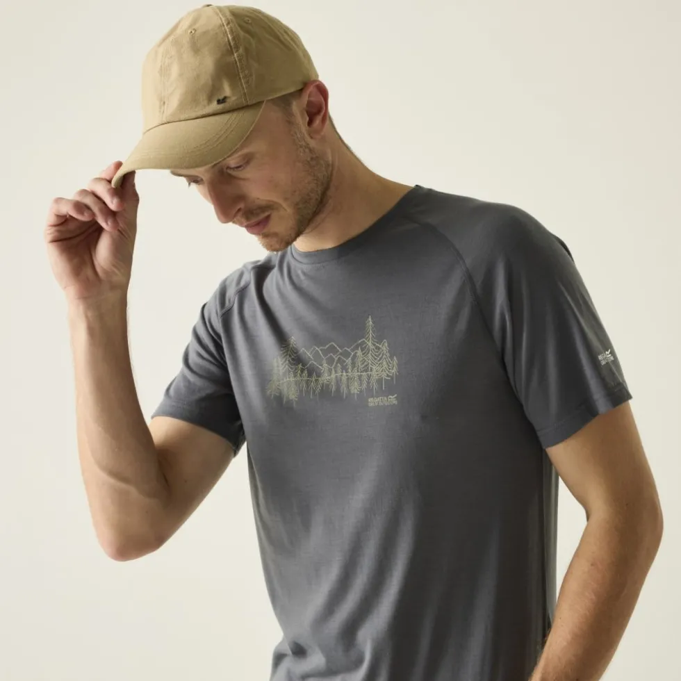 Regatta Escade T-Shirt Heren - Dark Storm EN9