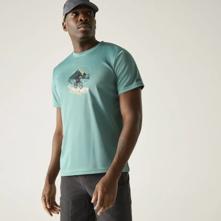 Shirts & Midlayers|T-Shirts & Tops < Regatta Finga ogan T-hirt Heren - Arctic ZV