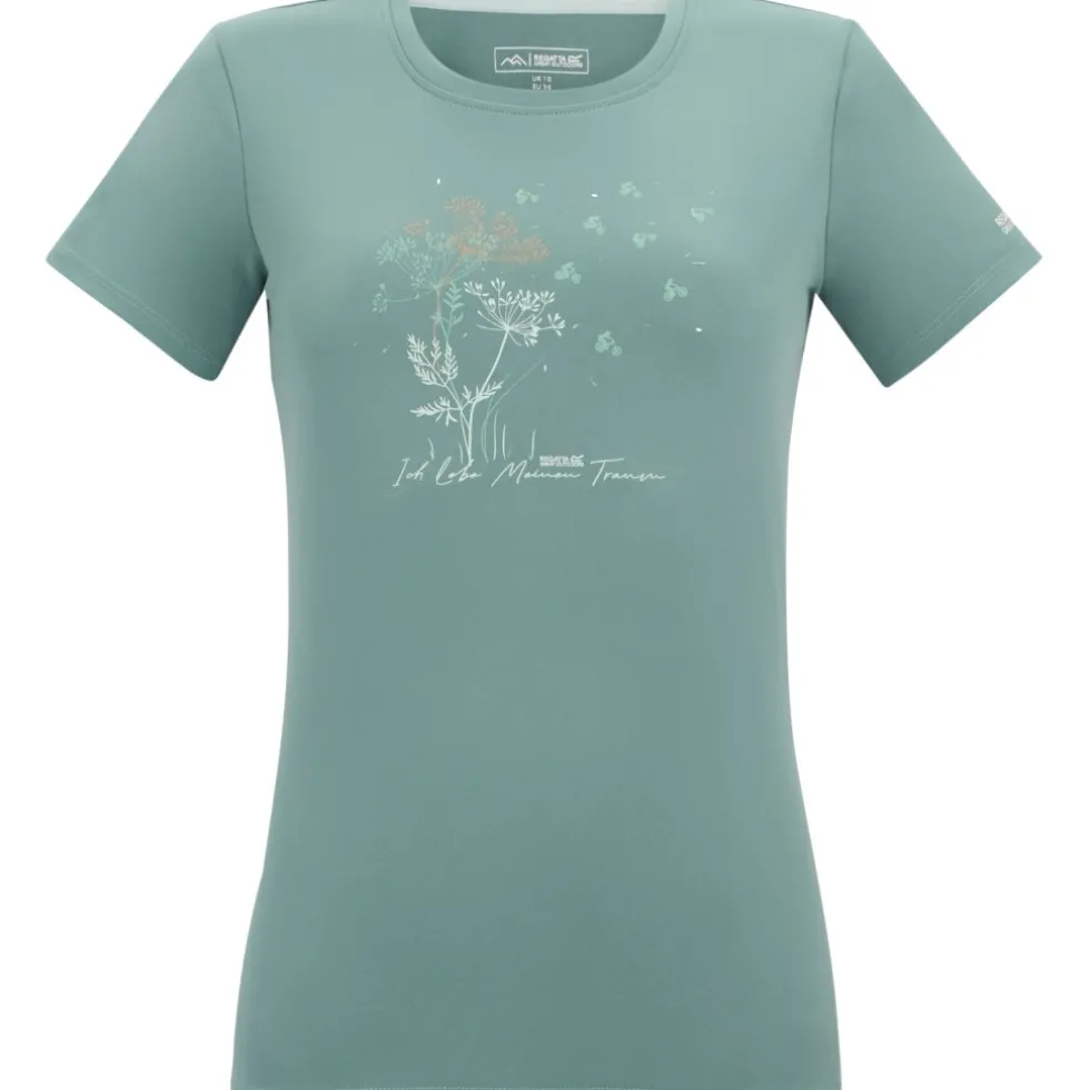 Regatta Fingal Slogan T-Shirt Dames - Ivy Moss C0Q