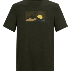 Regatta Fingal T-Shirt Heren - Dark Khaki Marl ZMV