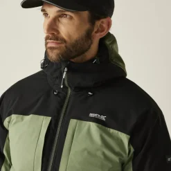 Jassen & Vesten < Regatta Maland Geïsoleerde Jas Heren - Oil Green/Black/Olive Night ZP7