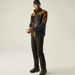 Regatta Ormont Fleece Jas Heren - Nut Brown/Black/Ash ZK3