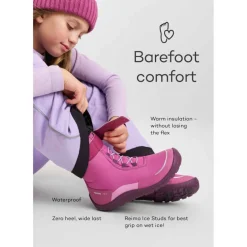 Reima Talvella Barefoot Winterlaarzen Kinderen - zwart 9990