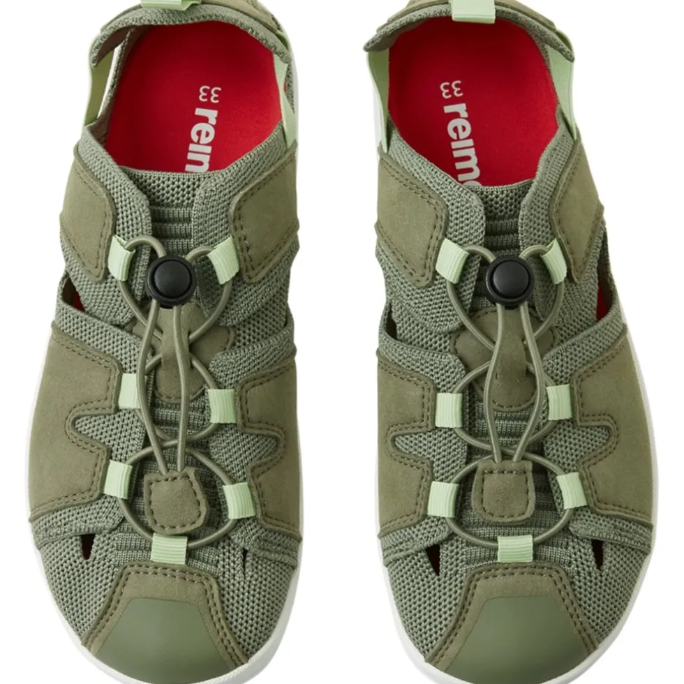 Reima Valoa Barefoot Sandalen Kinder - greyish green 8920