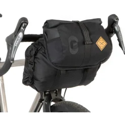Restrap Houder voor stuurtas met 14L Dry Bag + 4L Canister Bag - black