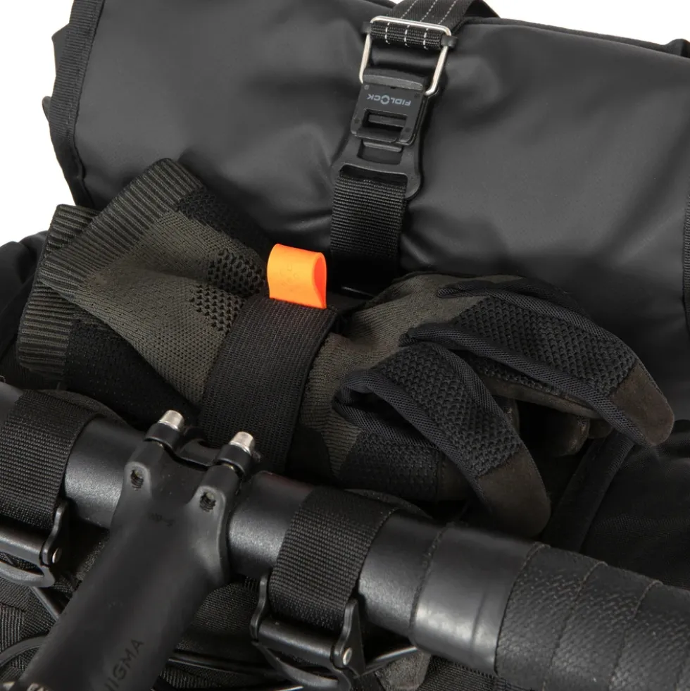 Restrap Houder voor stuurtas met 14L Dry Bag + 4L Canister Bag - black