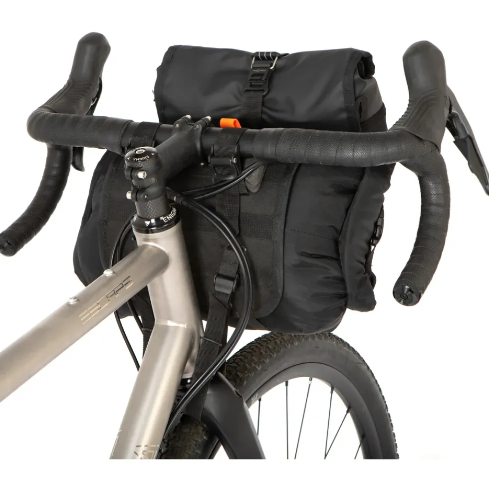 Restrap Houder voor stuurtas met 14L Dry Bag + 4L Canister Bag - black