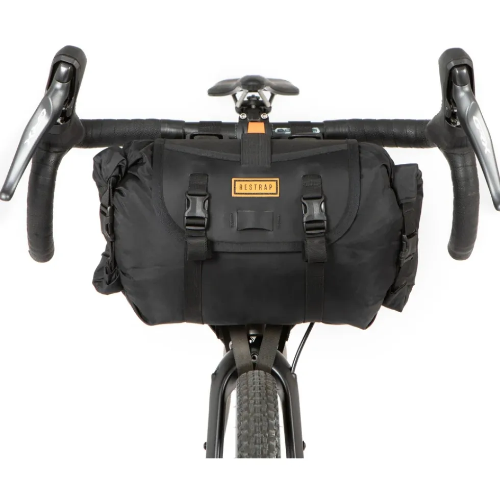 Restrap Houder voor stuurtas met 14L Dry Bag + 4L Canister Bag - black
