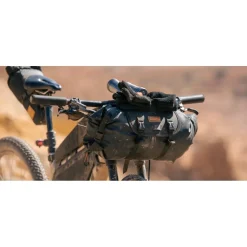 Restrap Houder voor stuurtas met 14L Dry Bag - black