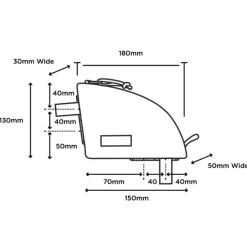Frametassen|Top Tube Bag < Restrap Rear Top Tube Bovenbuis Tas - 0.8L - zwart