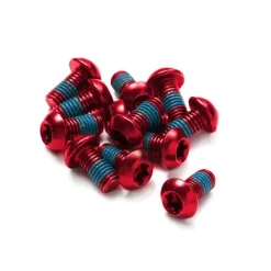 Remmen Reserveonderdelen|Bouten < Reverse Components Bolts Set for Brake Disc - 12 Pieces - M5x10mm - red