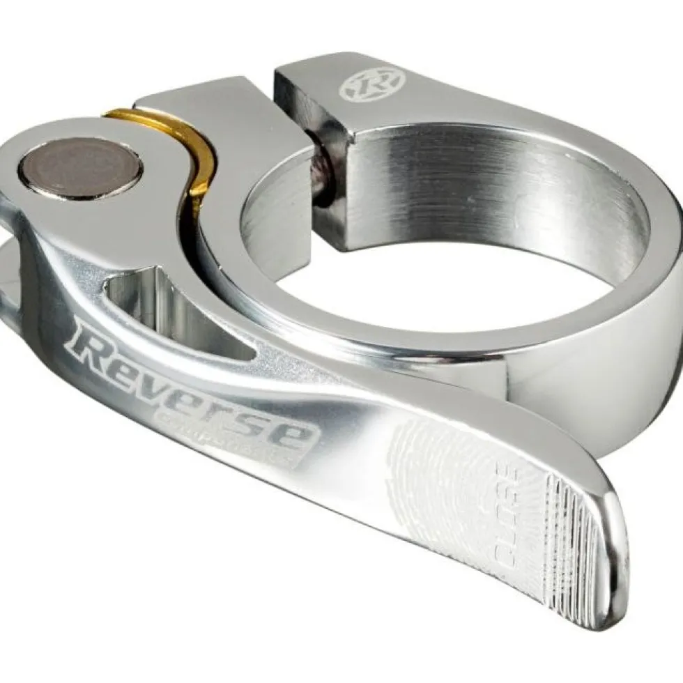 Reverse Components Long Life 34.9mm Seat Clamp - silver