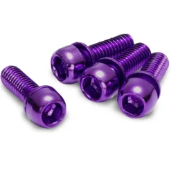 Reverse Components Schroeven voor Schijfrem Adapter - M6x18mm - purple