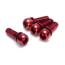 Reverse Components Schroeven voor Schijfrem Adapter - M6x18mm - red