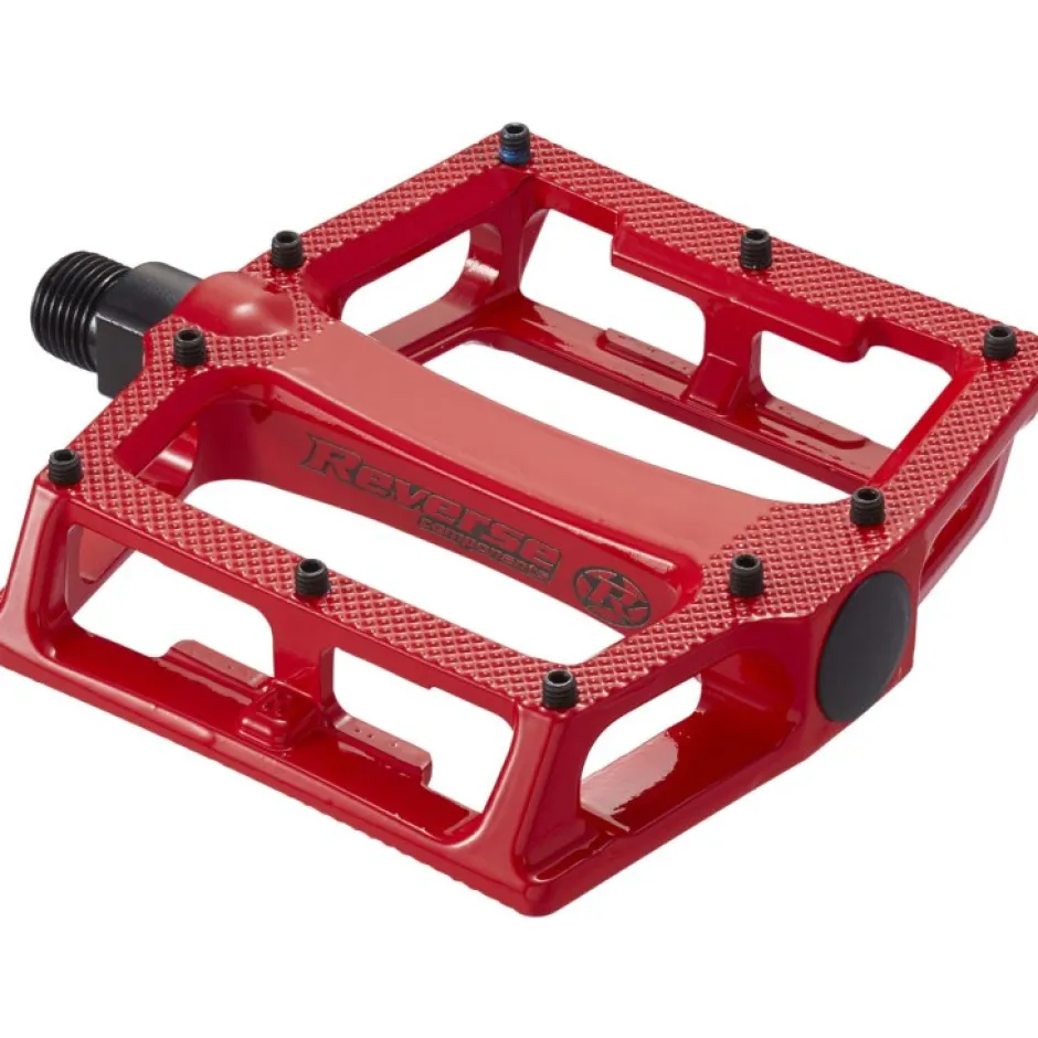 Platformpedalen < Reverse Components Super Shape 3D MTB Pedals - red