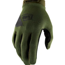 100% Ridecamp Handschoenen Heren - army green/zwart