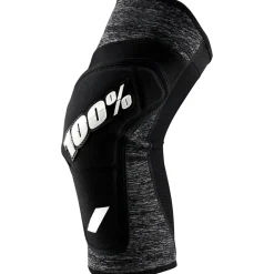 100% Ridecamp Kniebeschermers - grey heather/zwart