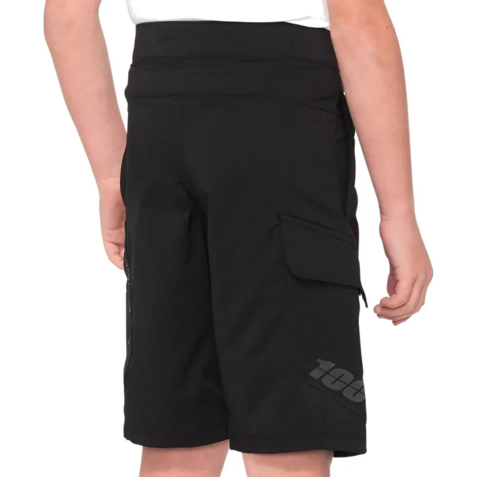 100% Ridecamp Short Kinderen - zwart