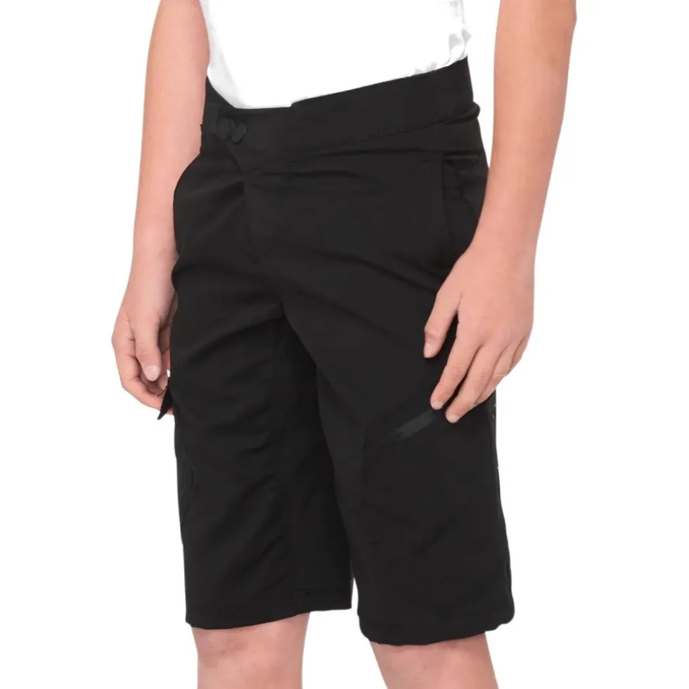 100% Ridecamp Short Kinderen - zwart